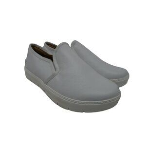 Nurse Mates Women's Slip-On Adela Slip-Resistant Work Shoes White Size 6W